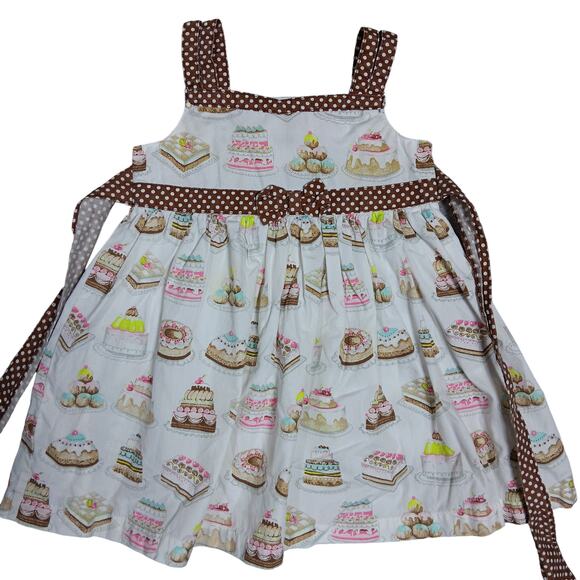 Blueberi Boulevard Sun Dress Size 18 Months Pastries Print Sleeveless Unlined - Picture 1 of 8